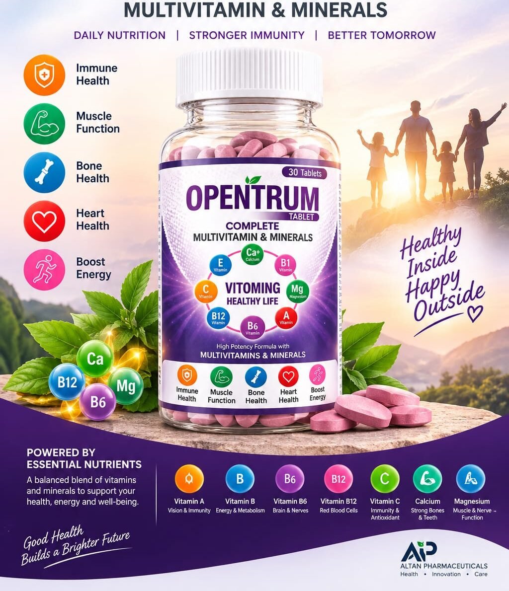 Opentrum multivitamin tablets